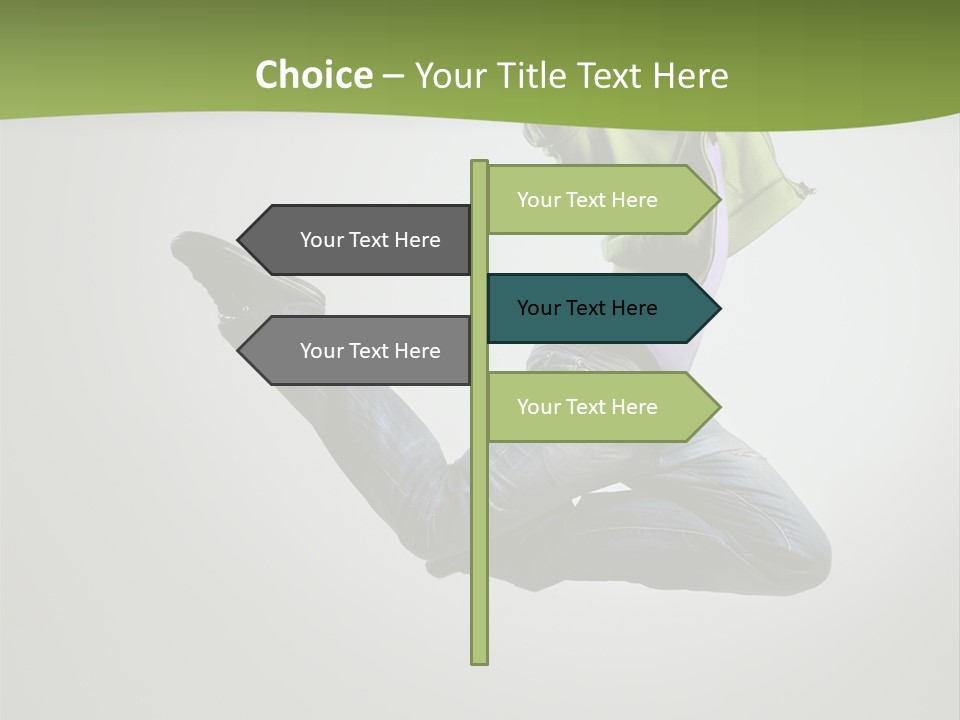 Young Posing Grace PowerPoint Template