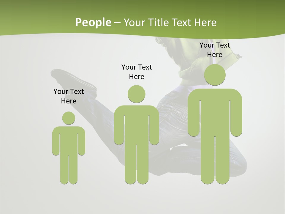 Young Posing Grace PowerPoint Template