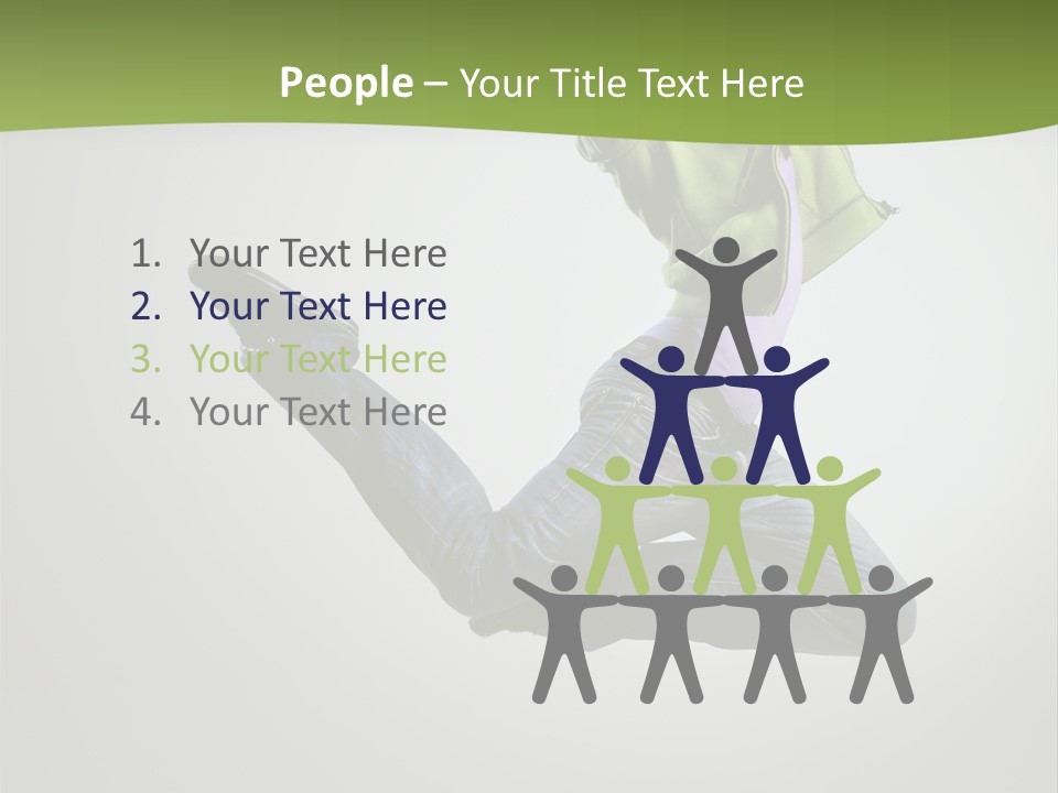 Young Posing Grace PowerPoint Template