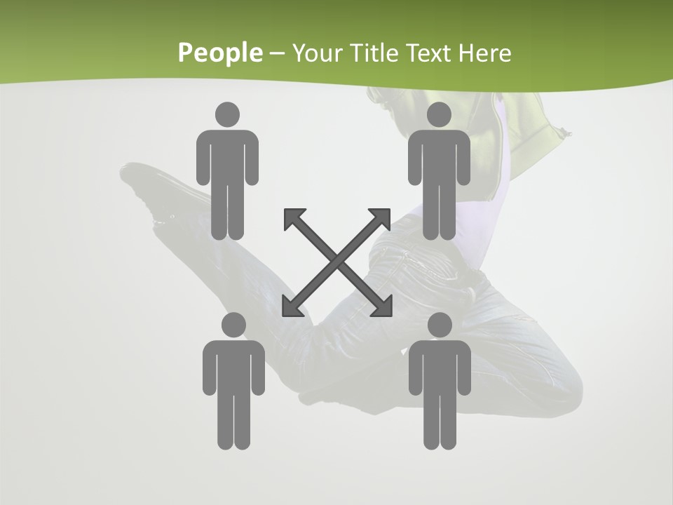 Young Posing Grace PowerPoint Template