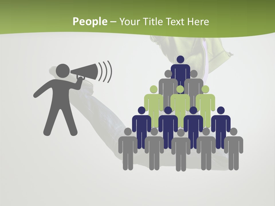 Young Posing Grace PowerPoint Template