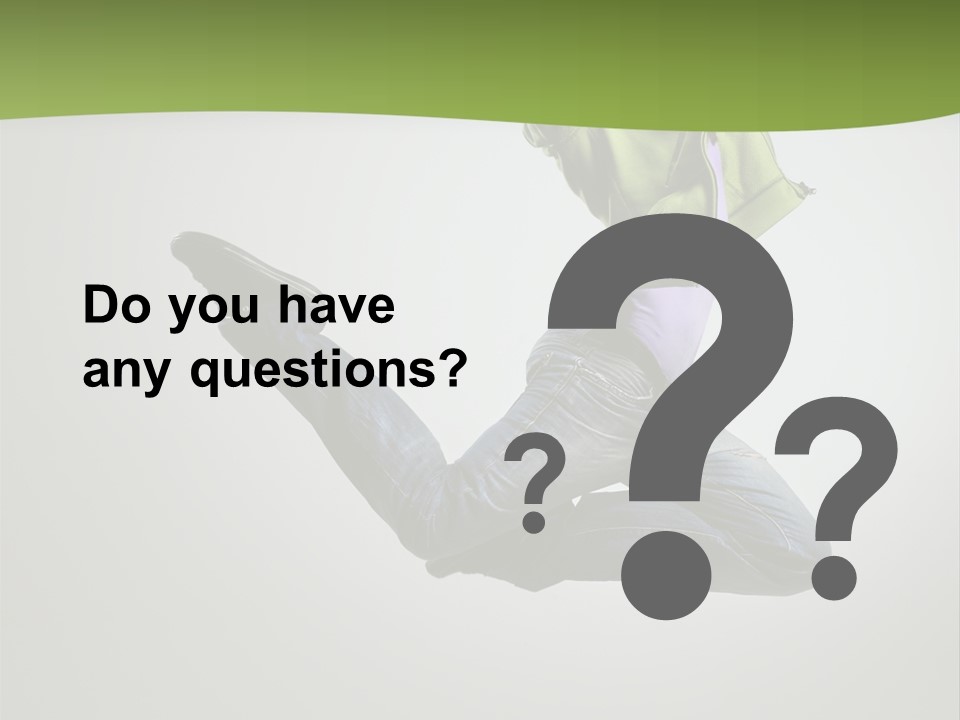 Young Posing Grace PowerPoint Template