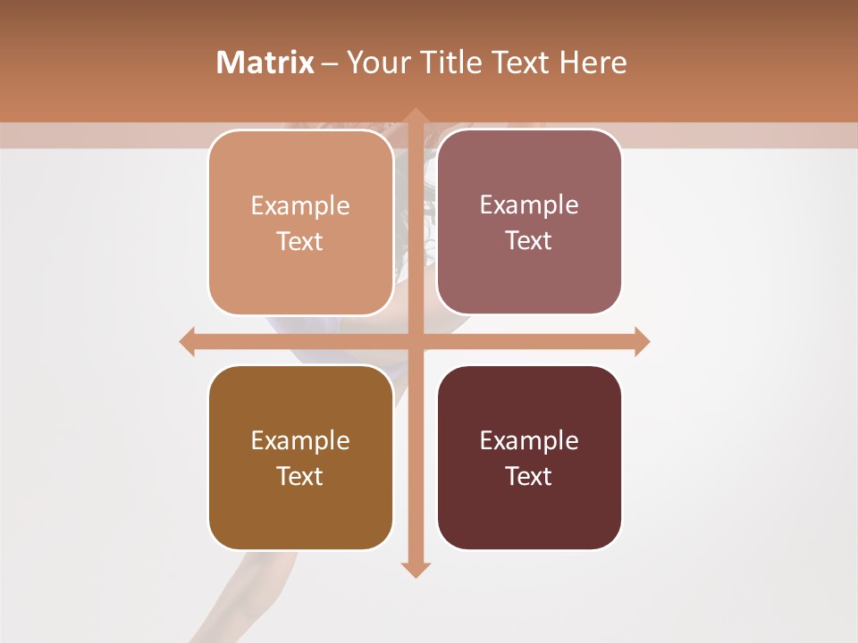 Sensuality Stretching Elegance PowerPoint Template