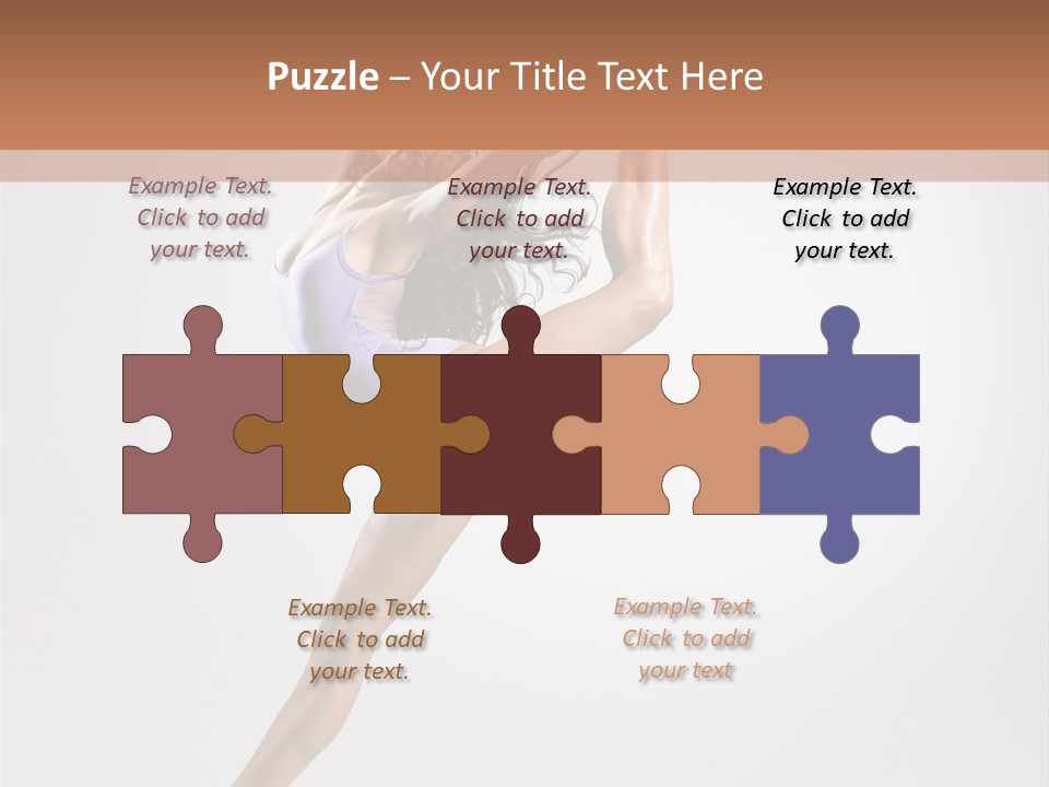 Sensuality Stretching Elegance PowerPoint Template