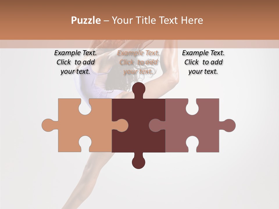 Sensuality Stretching Elegance PowerPoint Template