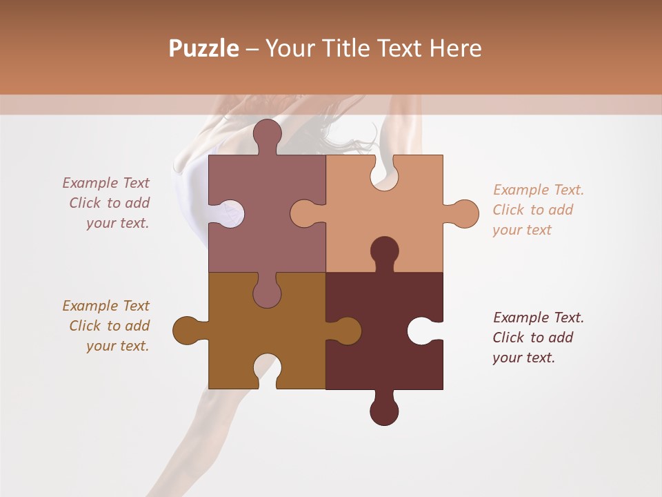 Sensuality Stretching Elegance PowerPoint Template