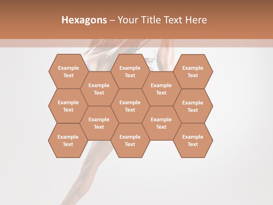 Sensuality Stretching Elegance PowerPoint Template