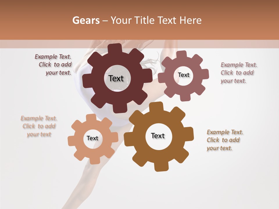 Sensuality Stretching Elegance PowerPoint Template