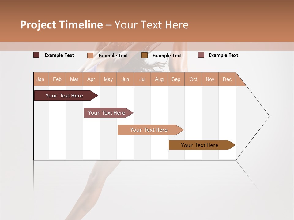 Sensuality Stretching Elegance PowerPoint Template