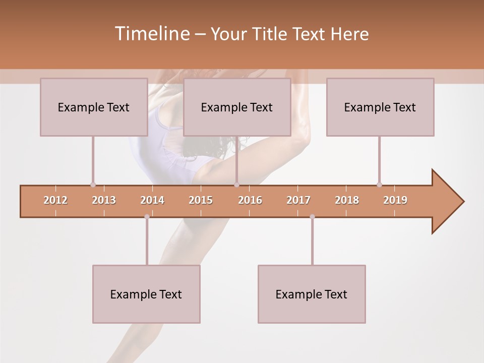 Sensuality Stretching Elegance PowerPoint Template