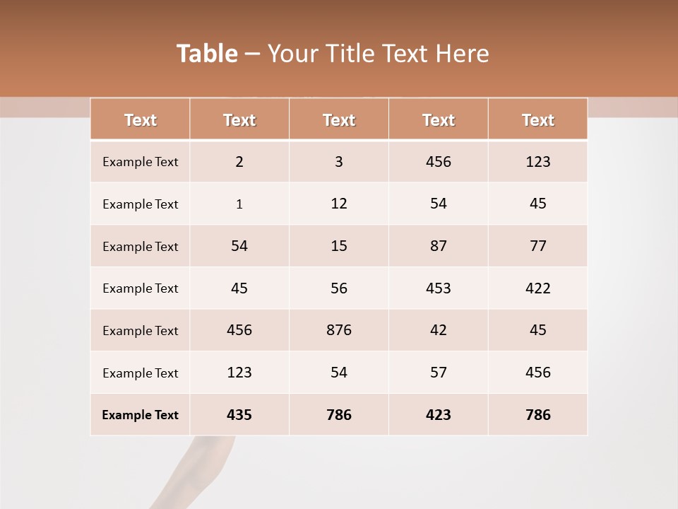 Sensuality Stretching Elegance PowerPoint Template