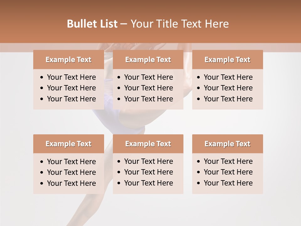 Sensuality Stretching Elegance PowerPoint Template