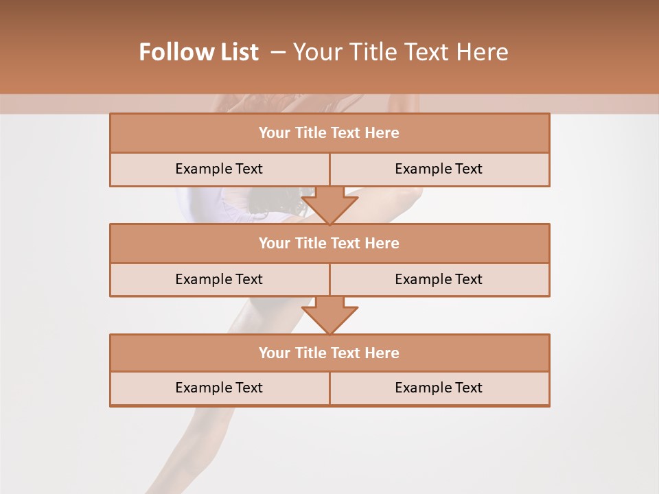 Sensuality Stretching Elegance PowerPoint Template