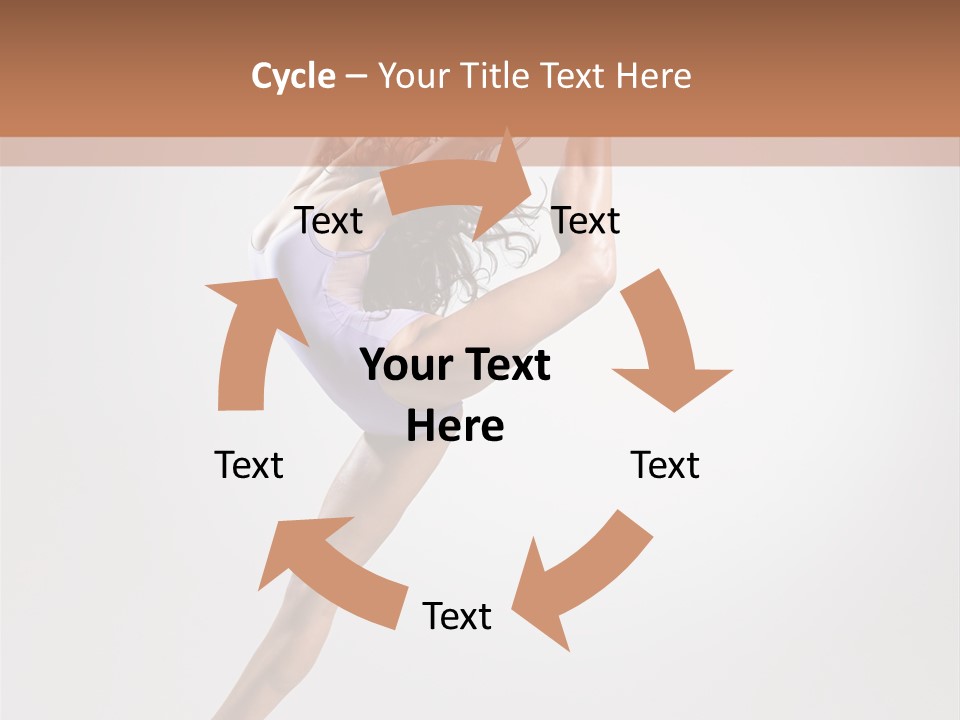 Sensuality Stretching Elegance PowerPoint Template