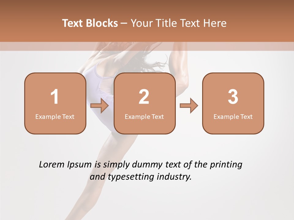 Sensuality Stretching Elegance PowerPoint Template