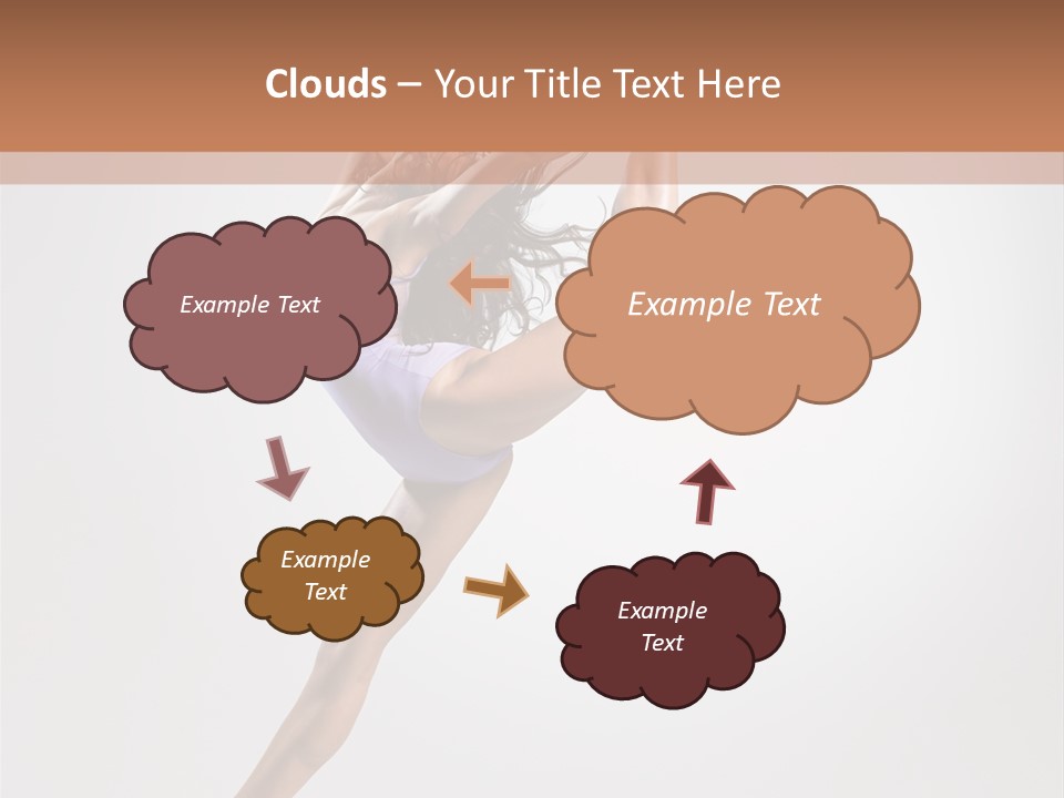 Sensuality Stretching Elegance PowerPoint Template