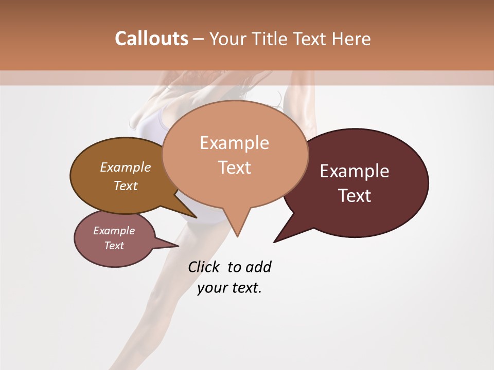Sensuality Stretching Elegance PowerPoint Template