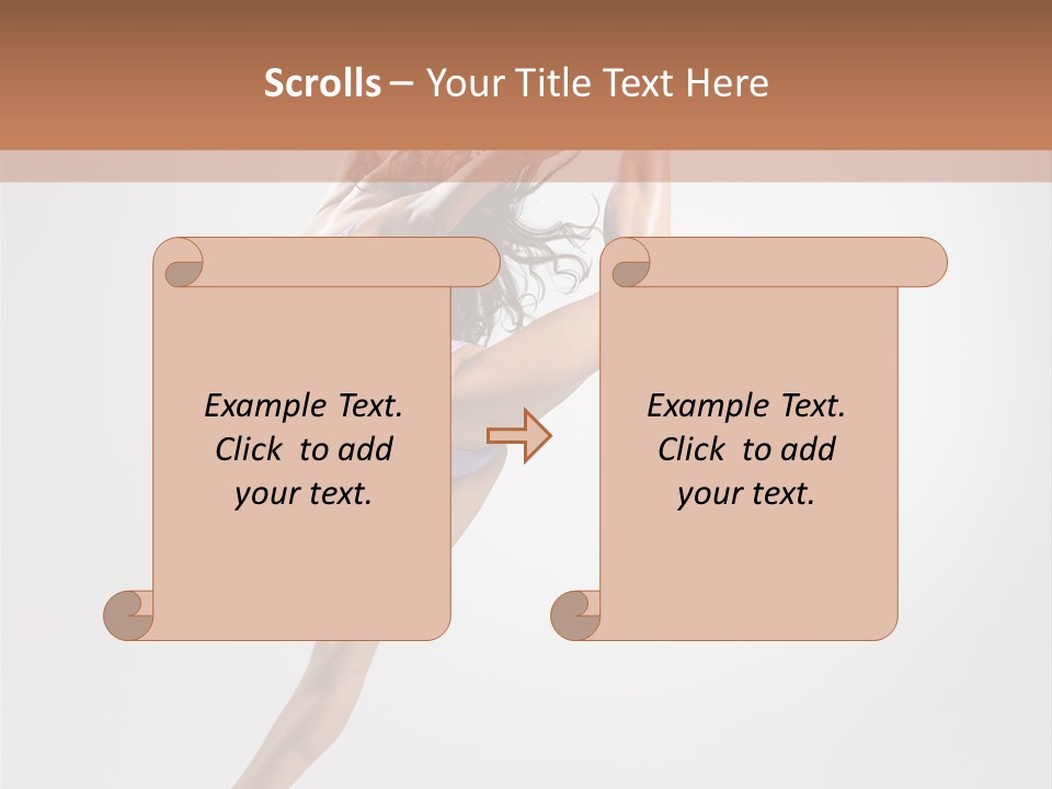 Sensuality Stretching Elegance PowerPoint Template