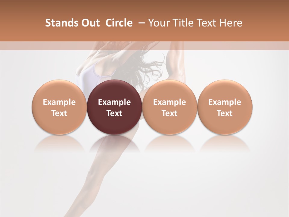Sensuality Stretching Elegance PowerPoint Template