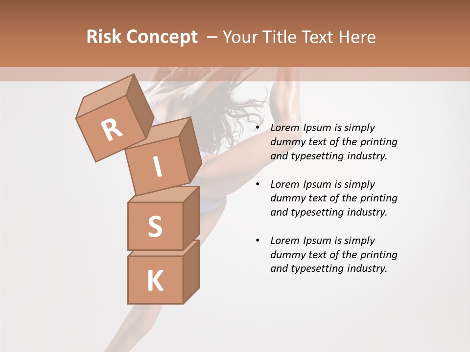 Sensuality Stretching Elegance PowerPoint Template