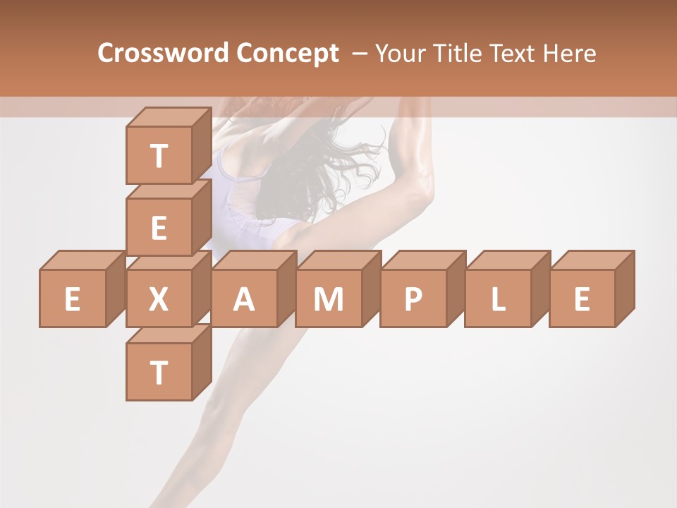 Sensuality Stretching Elegance PowerPoint Template