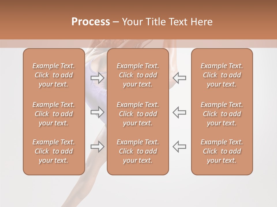 Sensuality Stretching Elegance PowerPoint Template