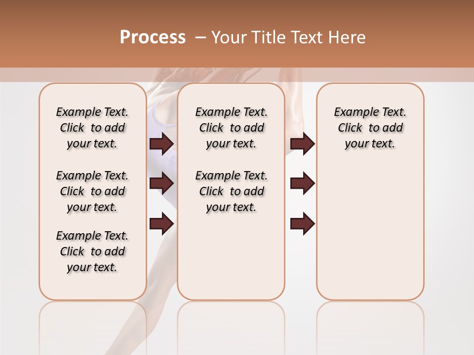 Sensuality Stretching Elegance PowerPoint Template