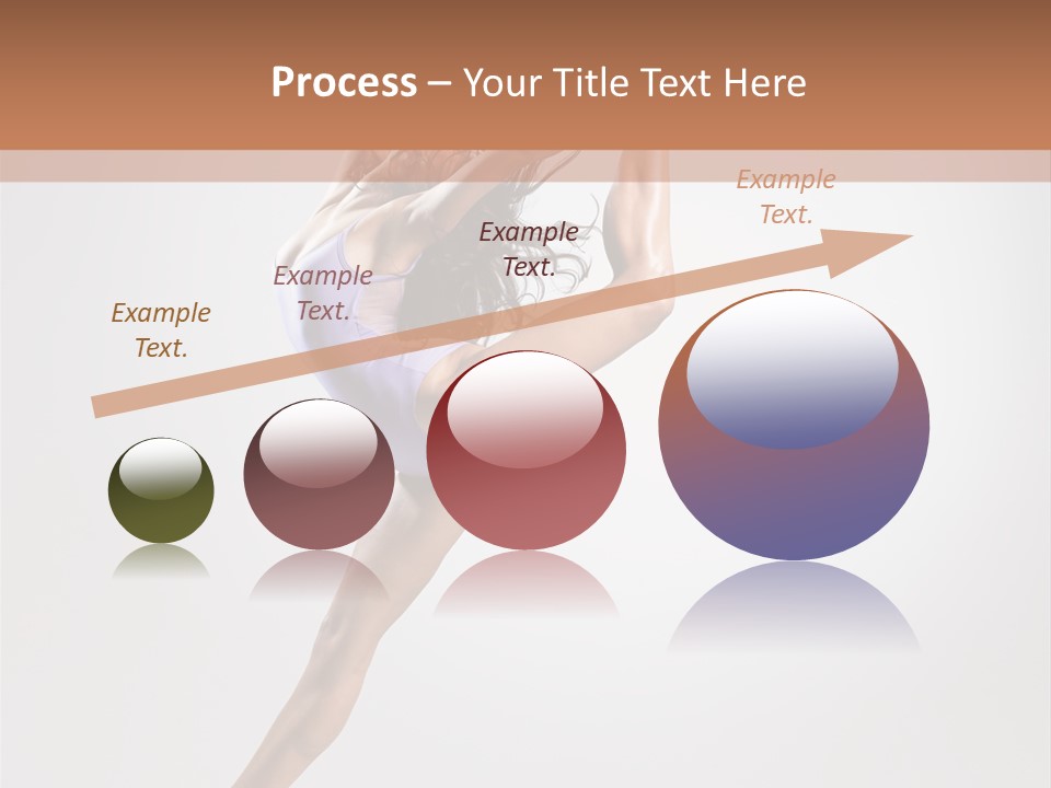 Sensuality Stretching Elegance PowerPoint Template