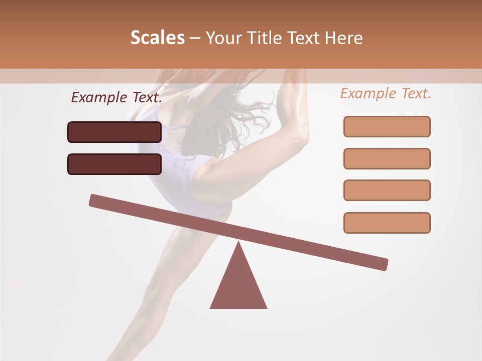 Sensuality Stretching Elegance PowerPoint Template