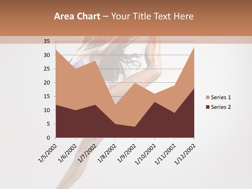 Sensuality Stretching Elegance PowerPoint Template