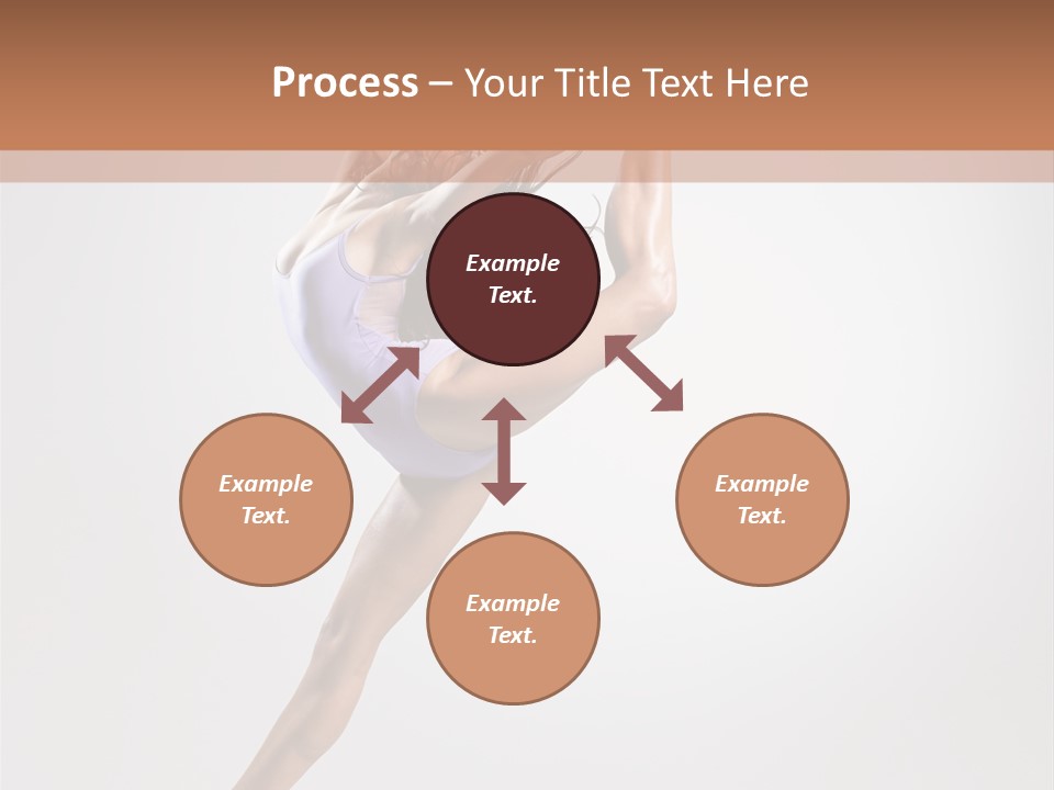 Sensuality Stretching Elegance PowerPoint Template