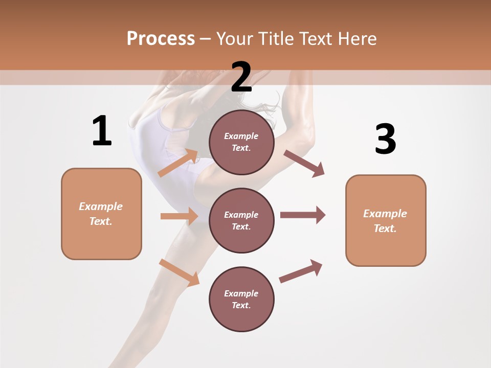 Sensuality Stretching Elegance PowerPoint Template