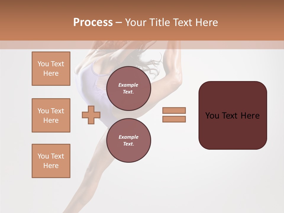 Sensuality Stretching Elegance PowerPoint Template