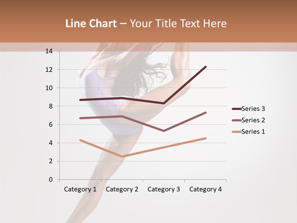 Sensuality Stretching Elegance PowerPoint Template