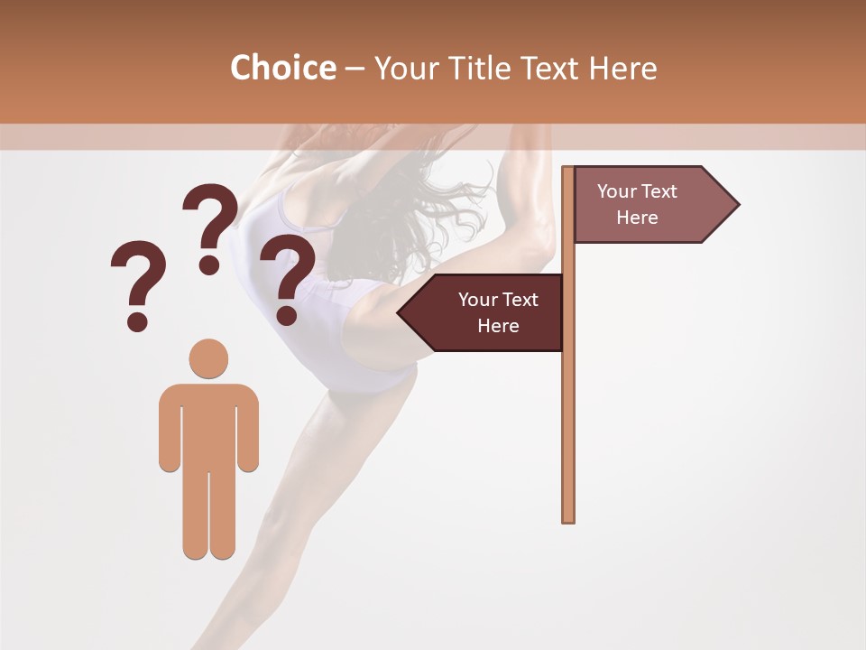 Sensuality Stretching Elegance PowerPoint Template