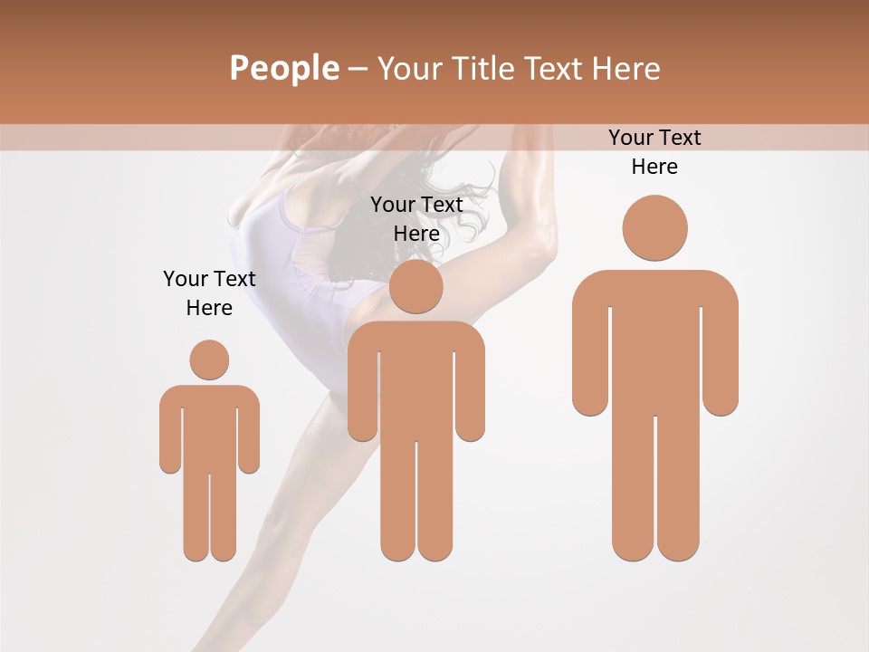 Sensuality Stretching Elegance PowerPoint Template