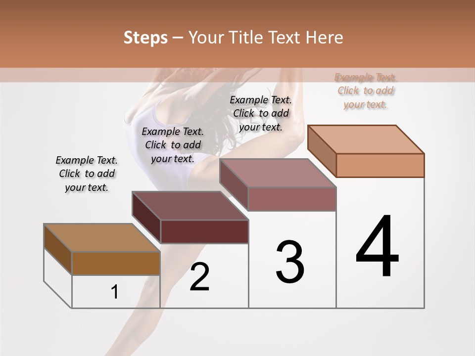 Sensuality Stretching Elegance PowerPoint Template