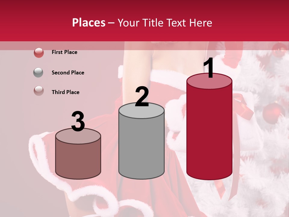 Woman Claus Xmas PowerPoint Template