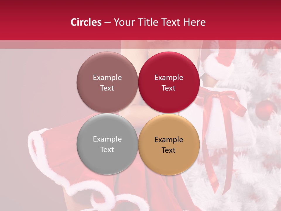 Woman Claus Xmas PowerPoint Template