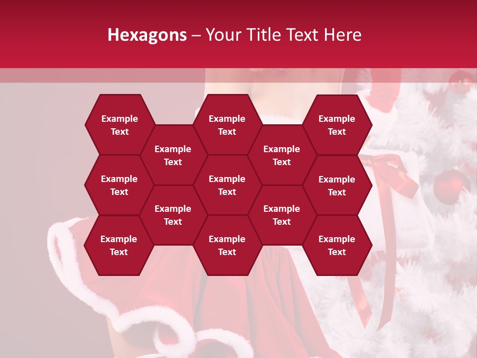 Woman Claus Xmas PowerPoint Template