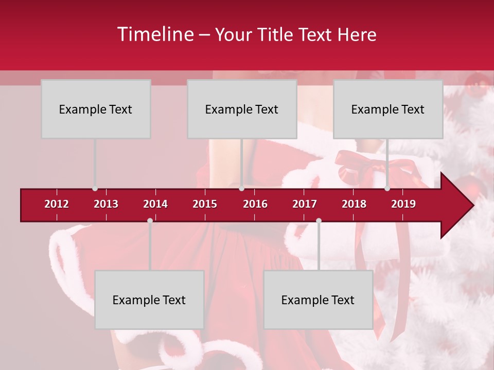 Woman Claus Xmas PowerPoint Template