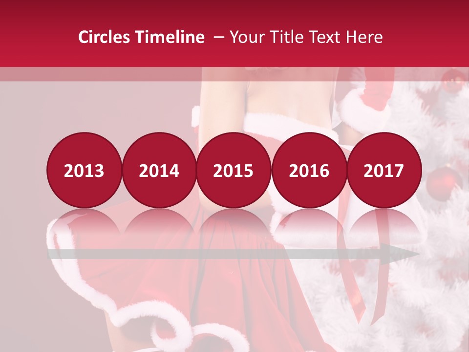 Woman Claus Xmas PowerPoint Template