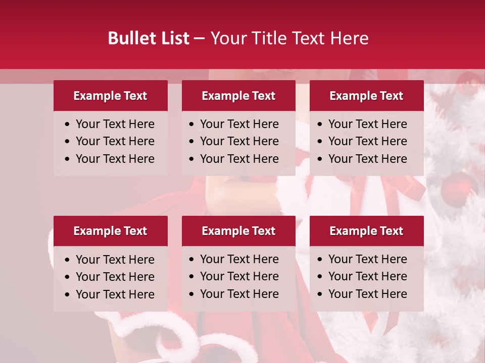 Woman Claus Xmas PowerPoint Template