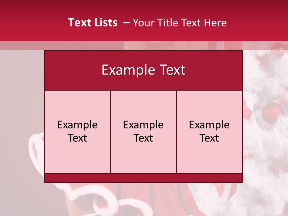 Woman Claus Xmas PowerPoint Template