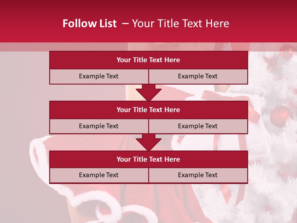 Woman Claus Xmas PowerPoint Template