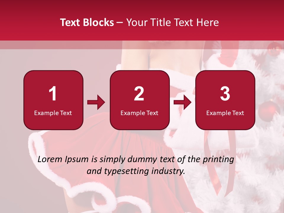 Woman Claus Xmas PowerPoint Template