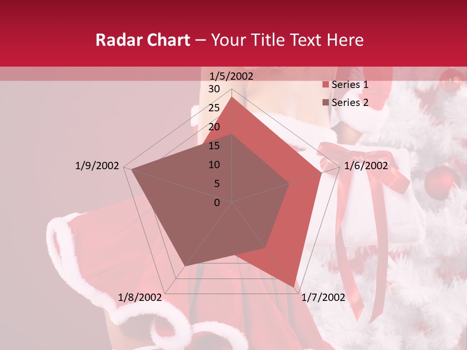 Woman Claus Xmas PowerPoint Template