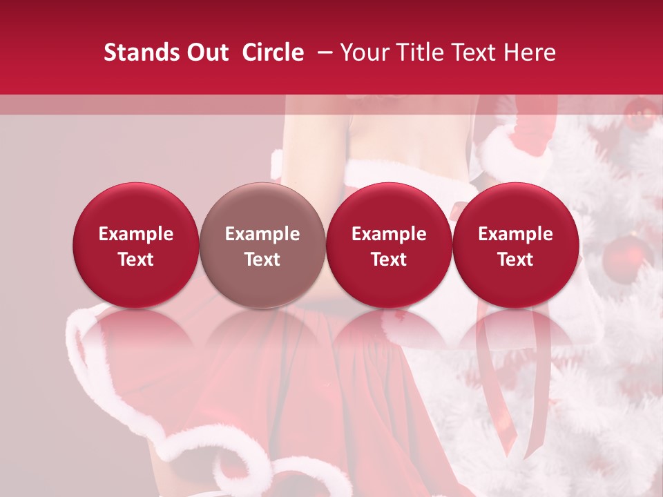 Woman Claus Xmas PowerPoint Template