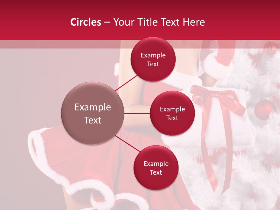 Woman Claus Xmas PowerPoint Template
