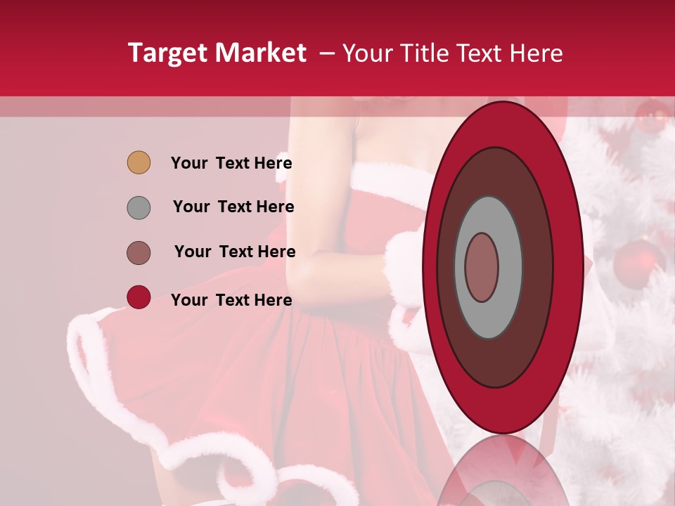 Woman Claus Xmas PowerPoint Template